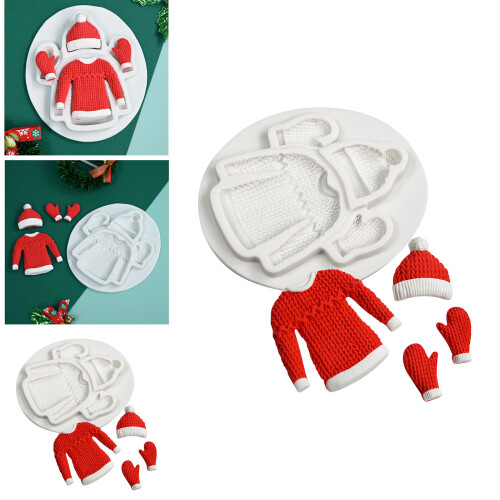 Reusable 3D Gloves Silicone Mold DIY Sweater Hat Handmade Mould 1
