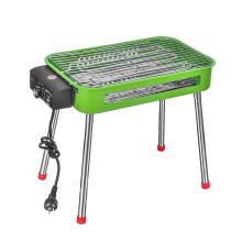 (As show, One size) Smokeless Electric Barbecue Oven for Home Use - Outdoor Charcoal BBQ Oven, Dual-use Double Layer Barbecue (41*12CM)