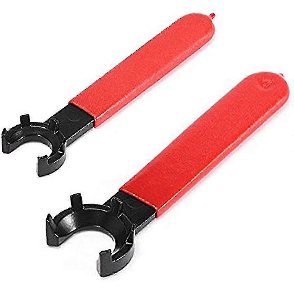 Kikidex (As Show, One Size) 2Pcs Er16 Er20 M Type Collet Chuck Clamping Spanner Cnc Collet Chuck Holder Wrench Lathe Tools