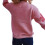 Pull à manches longues et col rond pour femme, pull en-Rouge L 6