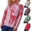 Pull à manches longues et col rond pour femme, pull en-Rouge L 2