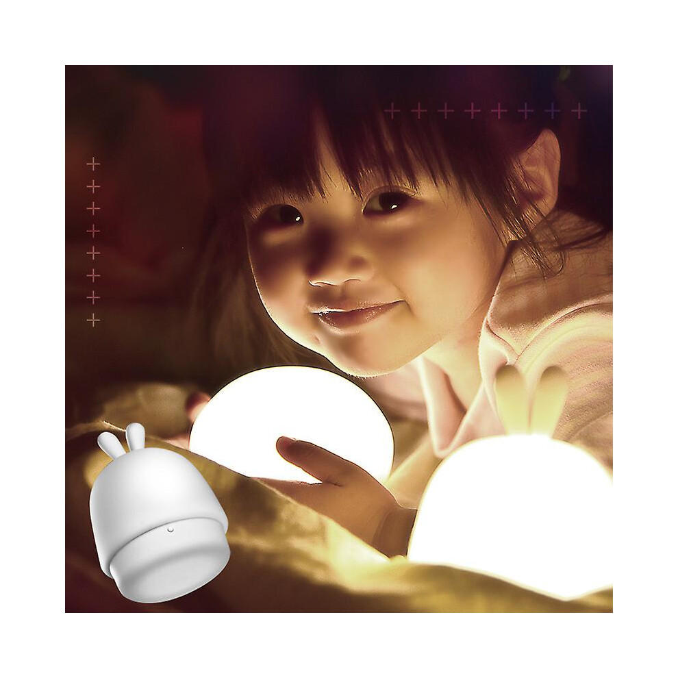 Kikidex (As Show, One Size) Children's Night Light, Baby Night Light, Children's Bedside Lamp, Children's Led Rabbit Night Light, Rechargeable Led Light