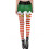 Faux short elfe de noël pour femmes, Leggings imprimés,-059L 4