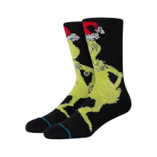 (As show, E) Christmas The Grinch Mid-calf Socks Men Women Casual Novelty Socks Xmas Accessory Gift