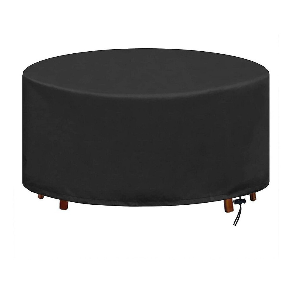 Kikidex (As Show, One Size) Round Garden Cover Waterproof Windproof Anti-Uv Tear-Resistant 210D Oxford Table Cloth, 230X100cm