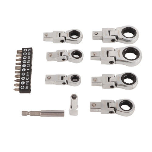 20-teiliges Ratschenschlüssel-Set, austauschbar, 1