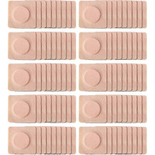 (As show, One size) 100PCS Castor Oil Pack Wrap for Belly Button, 3.14 inch Self Adhesive on Woven