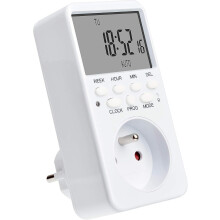 (As show, One size) Digital Programmable Socket, Weekly Electrical Socket Programmer with 20 Programs