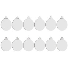 Pack of 12 Blanks Sublimation Christmas Tree Hanging Ornament