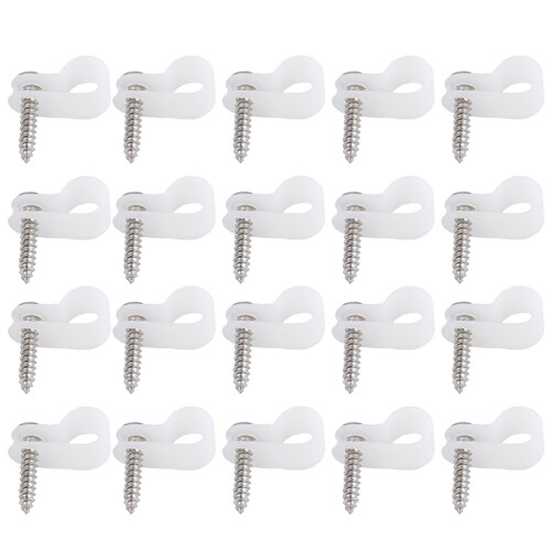 100Pcs Praktiska R- Plastkabelbindningar Kabelklämmor 2