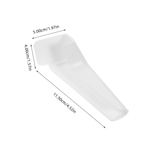 2 Pcs Camper Gutter Spout Rv Pvc Plastic Rain Gutters White 2