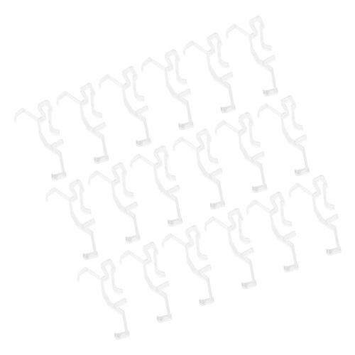 30 Pcs Clear Plastic Retainer Clips For Horizontal Wood Blinds Valance