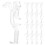 30 Pcs Clear Plastic Retainer Clips For Horizontal Wood Blinds Valance 9
