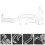 30 Pcs Clear Plastic Retainer Clips For Horizontal Wood Blinds Valance 10