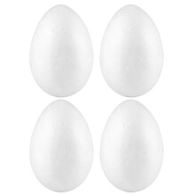 4Stk Dekoeier Weiß Für Österliche Bastelaktivitäten