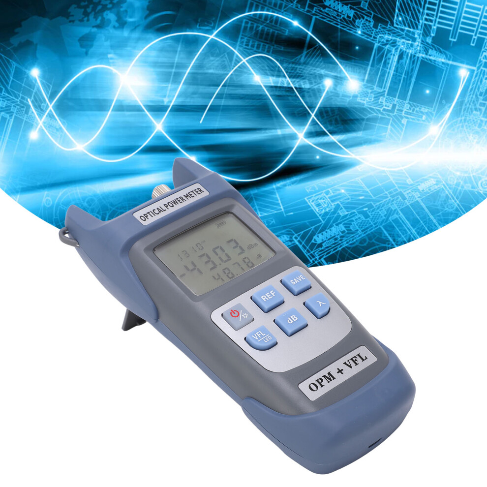 Communication Fiber Power Meter 1Mw 7 Wavelengths Optical Testing Device 5011356901045