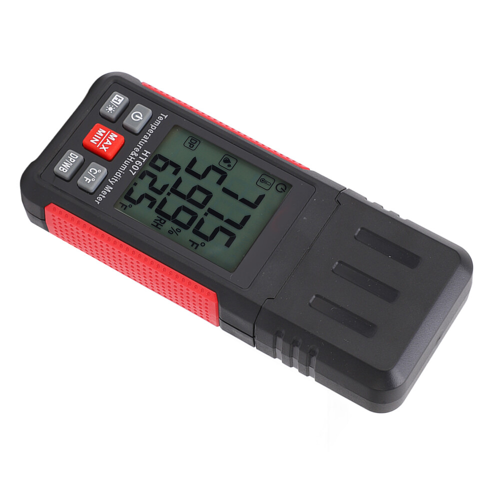 High Accuracy Digital Thermometer Hygrometer Model HT607 for HVAC & Labs