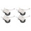 4Pcs Schiebetür Pulley Cam System Edelstahl Stumm 1