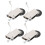 4Pcs Schiebetür Pulley Cam System Edelstahl Stumm 8