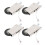 4Pcs Schiebetür Pulley Cam System Edelstahl Stumm 2