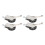 4Pcs Schiebetür Pulley Cam System Edelstahl Stumm 9