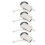 4Pcs Schiebetür Pulley Cam System Edelstahl Stumm 5