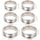 18Pcs Ringblank Mönstrad Enkel Fingerring Av Rostfritt 2