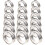 18Pcs Ringblank Mönstrad Enkel Fingerring Av Rostfritt 9