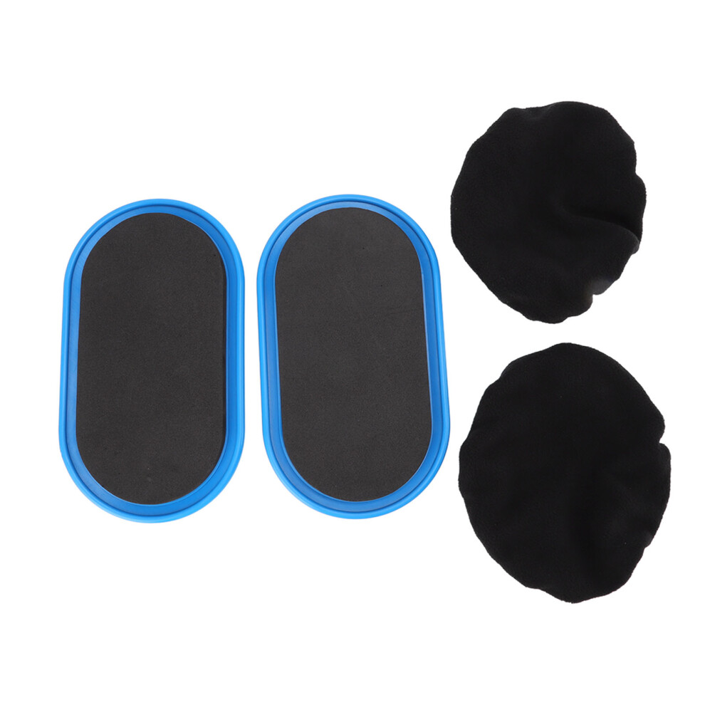 Blue Home & Gym Exercise Sliders - Smooth Glide On Carpet & Wood Floors