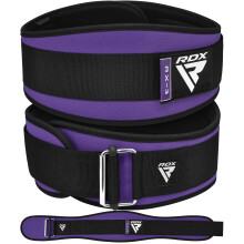 RDX Cintura per Sollevamento Pesi AUTO LOCK 6.5 Supporto per la Schiena Imbottito Uomo Donna Palestra Fitness Allenamento per la Forza Bodybuildi