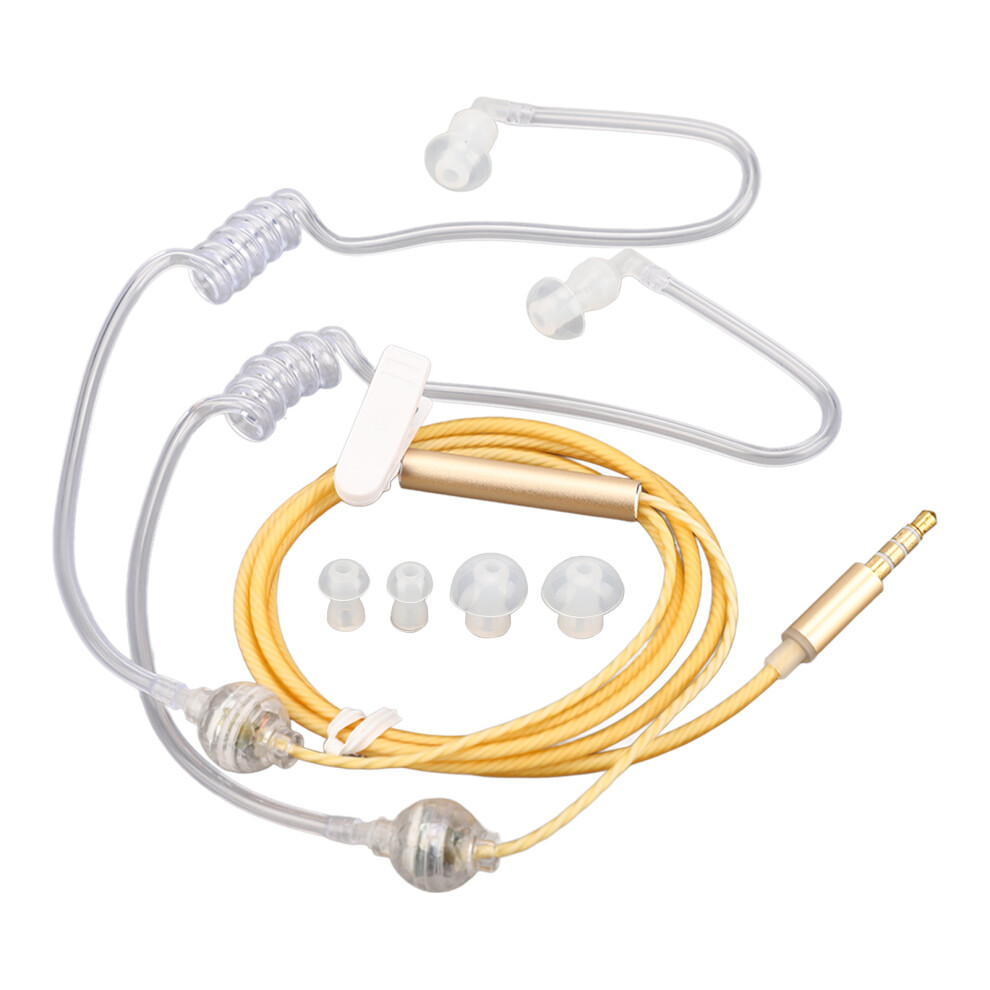 Lightweight 3.5Mm Air Tube Earbuds With Stereo Sound Orange 4011356906898