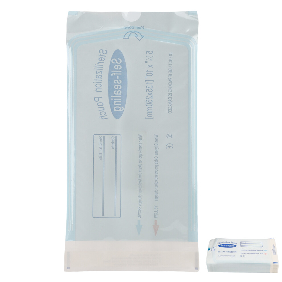 Self Sealing Sterilization Pouches 200pcs - Triple Heat Seal Design