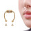 Silver Nose Piercing Ring U-Shape 7