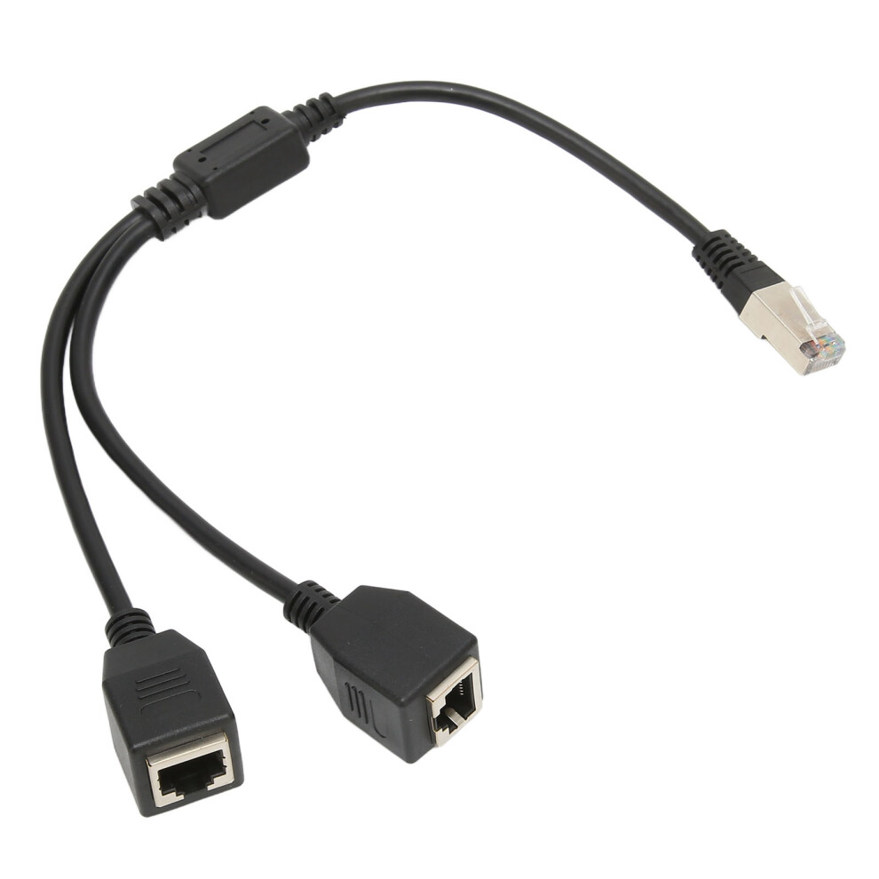1 Male To 2 Female Rj45 Ethernet Splitter Cable For Dsl Modem Connection 7901356909074
