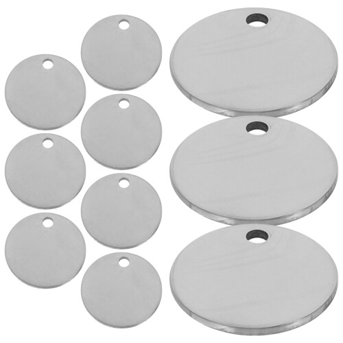 10Pcs Metallstansningsplattor Av Rostfritt Stål