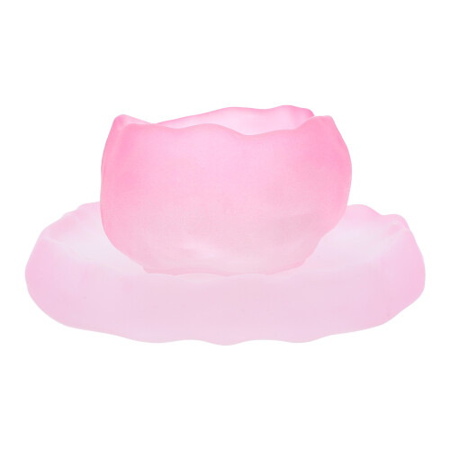 1Sats Rosa Tekopp Med Underlägg Perfekt För