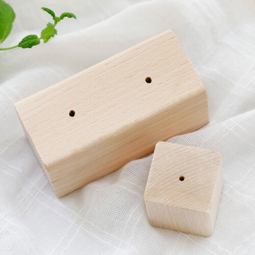 3Pcs Dekorationsunderlag Träfärg Nagelbord 2