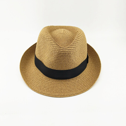 Unisex Barns Halmhatt För Solskydd (Khaki) 1