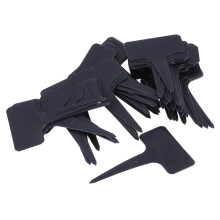 100St Duurzame Plastic Plantmarkers Zwart Voor Tuinlabels Herbruikbaar