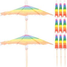 50 Pcs Fruktpinnar Cocktailparaplyar Söt Matdekoration