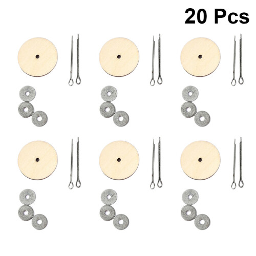 20 Set Lilla Dockdelar Hemsjö Träleder 55 Mm Silver 2