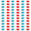 60St Anaglyph 3D-Glasögon I Papper -Blå För 1