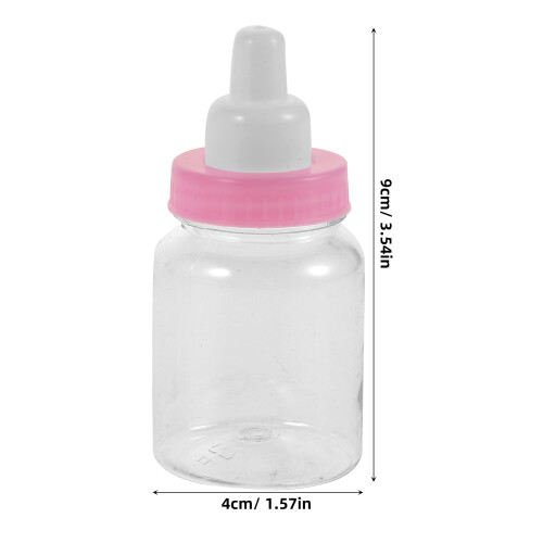 24Pcs Mini Godisflaska Transparent För Bebisparty 2