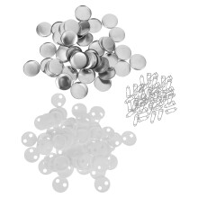 100Sets Onvoltooide Button Badge DIY Craft Zilveren Badge Onderdelen