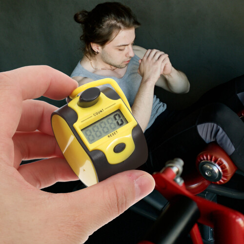 1 St Praktisk Elektronisk Räknare Fingerring 1