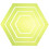 4St Transparent Patchwork Hexagon Akryl Sytillbehör 2