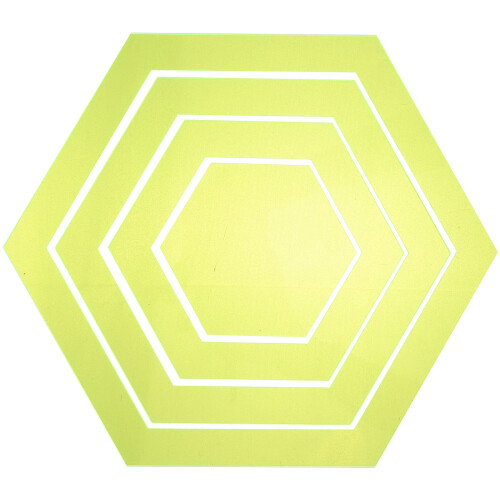 4St Transparent Patchwork Hexagon Akryl Sytillbehör 1