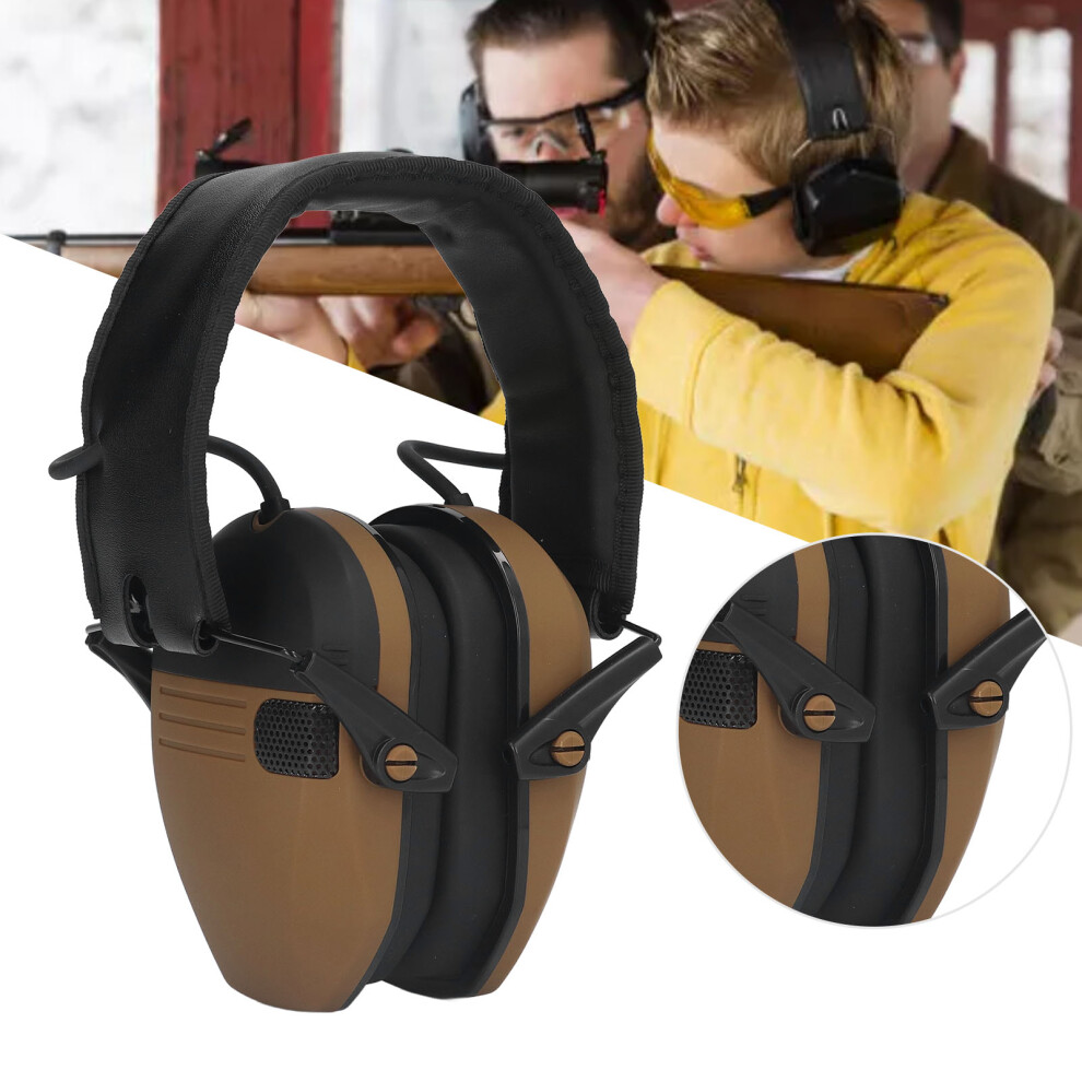 Electronic Earmuffs NRR 22dB with Loudspeaker for Shooting Khaki-image-OPC-PMKDNMV-NEW
