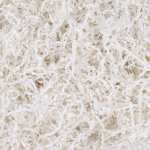 White Shredded Paper Box Filler - 453.6g Decorative Void Fill for Gift Baskets, Hamper Protection & Eco-Friendly Craft Packaging