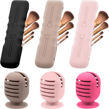 Portaesponjas de Maquillaje, Neceser de Silicona 6 artículos